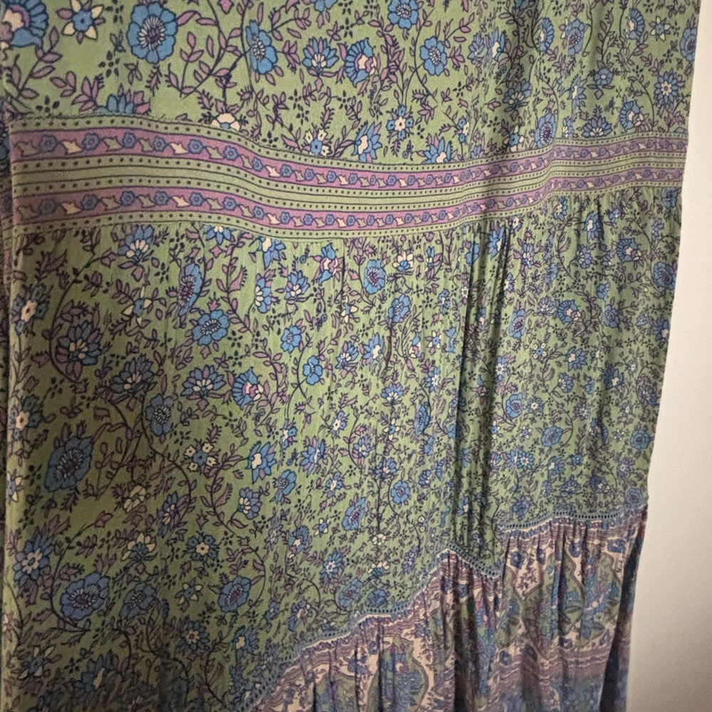 Spell Green Jasmine flutter sleeves midi - Picture 9 of 15